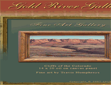 Tablet Screenshot of goldrivergallery.com